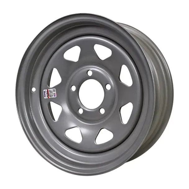 15X5 5-4.5  SILVER SPOKE WHEEL