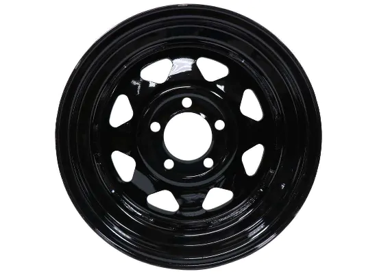 15X5 5-4.5 BLACK SPOKE WHEEL